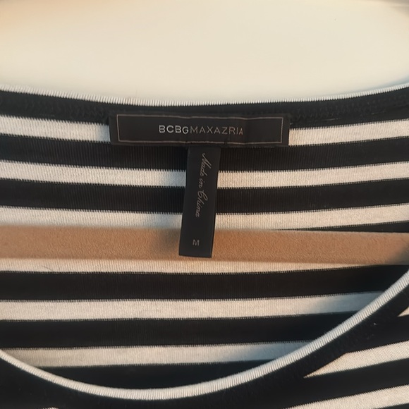 BCBGmaxazria striped peplum top - Picture 6 of 6